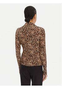 Just Cavalli Koszula 79PAL228 JS496 Brązowy Slim Fit. Kolor: brązowy. Materiał: wiskoza #5