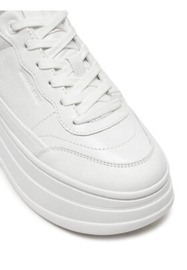 MICHAEL Michael Kors Sneakersy Hayes Lace Up 43R5HAFS3L Biały. Kolor: biały. Materiał: skóra