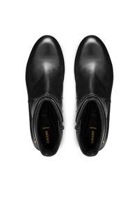 Geox Botki D Eleana D56TWC 00085 C9999 Czarny. Kolor: czarny. Materiał: skóra