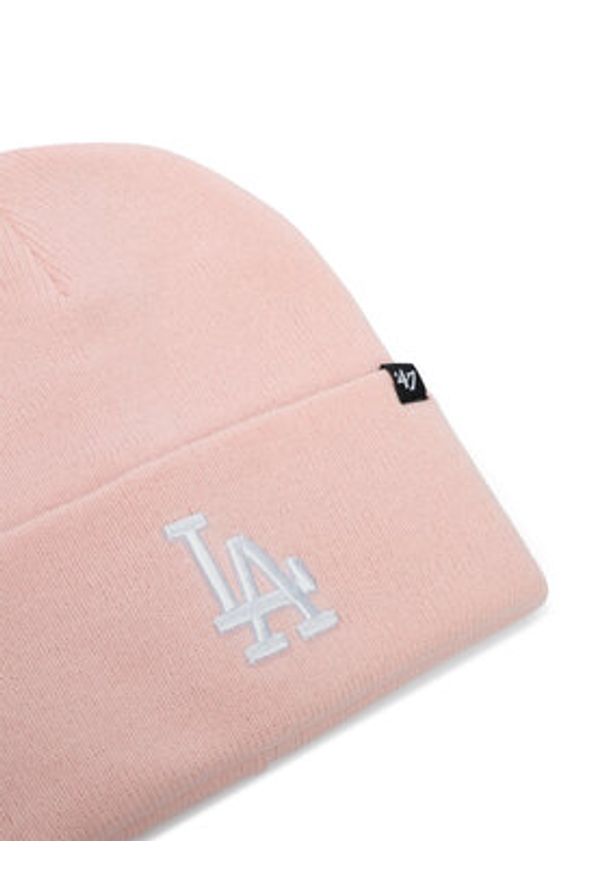 47 Brand Czapka Mlb Los Angeles Dodgers Haymaker 47 Cuff Knit B-HYMKR12ACE-PK Różowy. Kolor: różowy. Materiał: akryl
