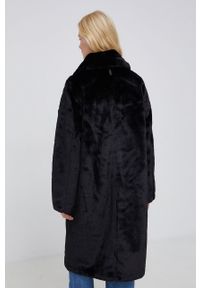 DKNY - Dkny Płaszcz DL1MFG87 kolor czarny przejściowy dwurzędowy. Okazja: na co dzień. Kolor: czarny. Styl: casual #6