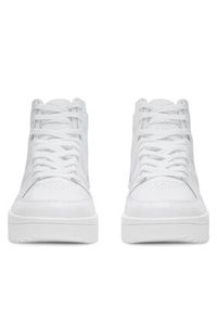 Shaq - SHAQ Buty do koszykówki BREAKER MID AQ95013M-W Biały. Kolor: biały. Materiał: skóra. Sport: koszykówka #7