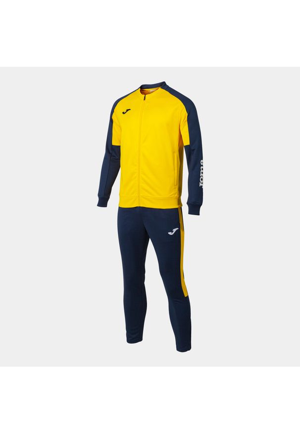 Dres Joma Eco Championship. Kolor: wielokolorowy, niebieski, żółty. Materiał: dresówka. Sport: piłka nożna