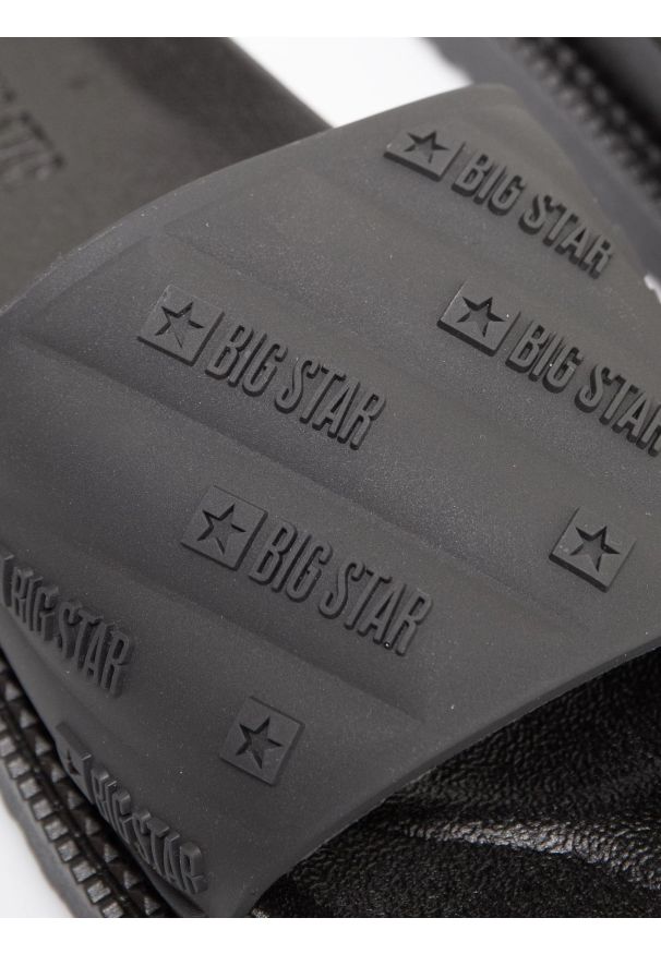 Big-Star - Klapki damskie na podwyższonej podeszwie czarne RR274A540 906. Okazja: na co dzień, na plażę. Kolor: czarny. Materiał: materiał. Styl: sportowy, wakacyjny, klasyczny, casual