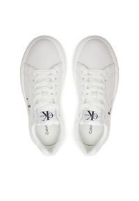Calvin Klein Jeans Sneakersy Chunky Cupsole Laceup Mon Lth Wn YW0YW00823 Biały. Kolor: biały. Materiał: skóra #2