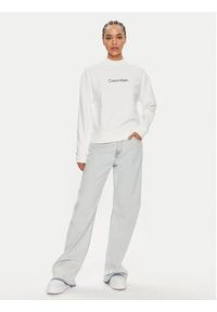 Calvin Klein Bluza Hero Logo K20K205450 Biały Regular Fit. Kolor: biały. Materiał: bawełna #3