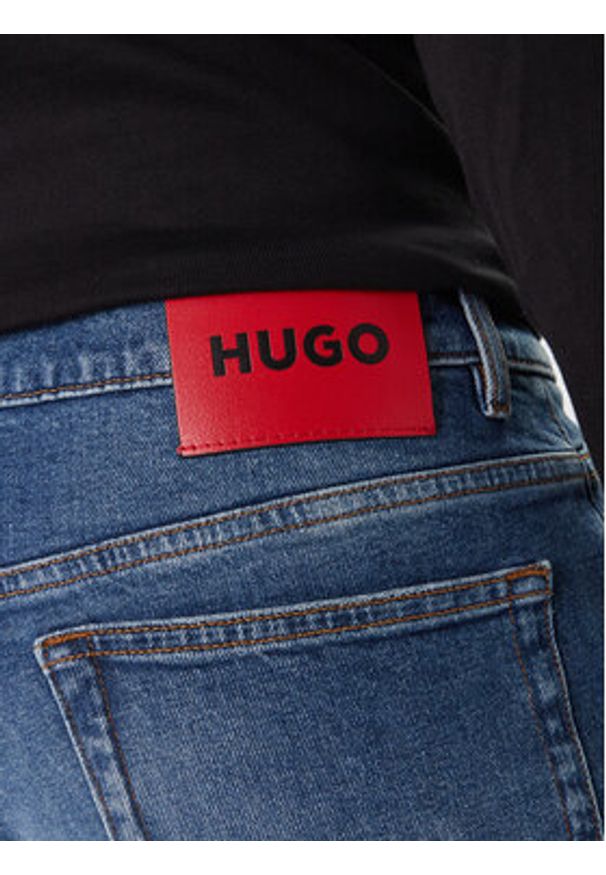 Hugo - HUGO Jeansy 50555181 Niebieski Regular Fit. Kolor: niebieski