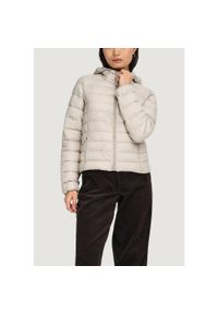 only - Kurtka puchowa Kobieta ONLY ONLTAHIA LW QUILTED HOOD JKT NOOS OTW. Okazja: na co dzień. Typ kołnierza: kaptur. Kolor: beżowy. Materiał: puch. Styl: casual #1