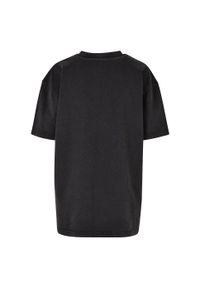 BUILD YOUR BRAND - Koszulka Damska Acid Wash Oversized T-shirt. Kolor: czarny