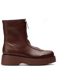 Jenny Fairy Botki HZ030201-01 Bordowy. Kolor: czerwony. Materiał: skóra #3