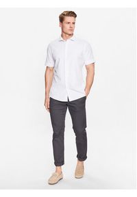 Lindbergh Koszula 30-203431 Biały Slim Fit. Kolor: biały. Materiał: bawełna