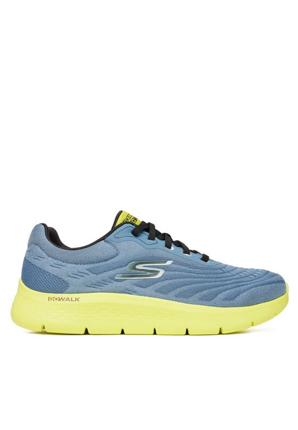 skechers - Skechers Sneakersy Go Walk Flex-Brendon 216687/SLT Niebieski. Kolor: niebieski. Materiał: materiał