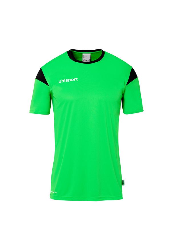 UHLSPORT - Koszulka Uhlsport Squad 27. Kolor: zielony, czarny, wielokolorowy. Długość rękawa: krótki rękaw. Długość: krótkie. Sport: piłka nożna