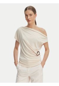 Rinascimento Bluzka CFC0128664003 Beżowy Regular Fit. Kolor: beżowy. Materiał: syntetyk #1