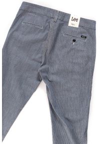 Lee - SPODNIE LEE DAMSKIE SLIM CHINO NAVY PINSTRIPE L310YACK. Okazja: do pracy, na co dzień. Styl: casual, elegancki #8