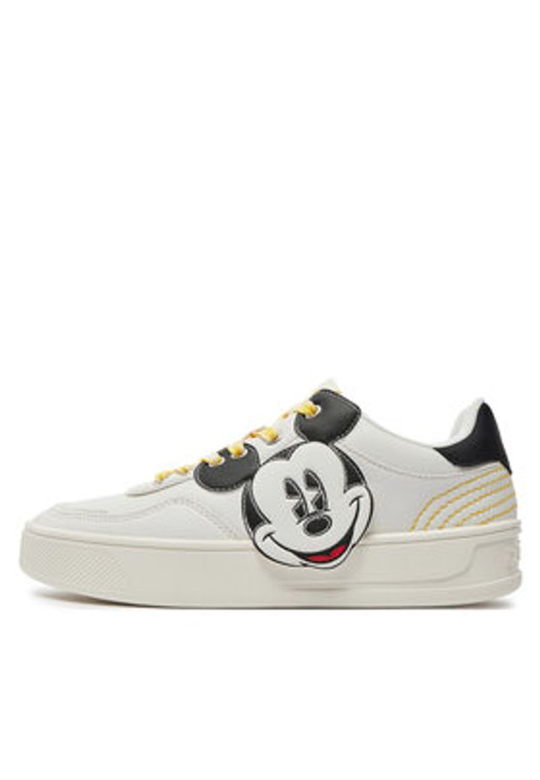 Desigual Sneakersy 24SSKP16 Biały. Kolor: biały. Materiał: skóra