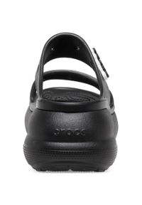 Klapki damskie na platformie Crocs CRUSH. Kolor: czarny. Obcas: na platformie