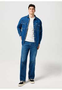 Wrangler - MESKIE SPODNIE WRANGLER LOOSE STRAIGHT RETRO BLUE 112371018. Styl: retro #3