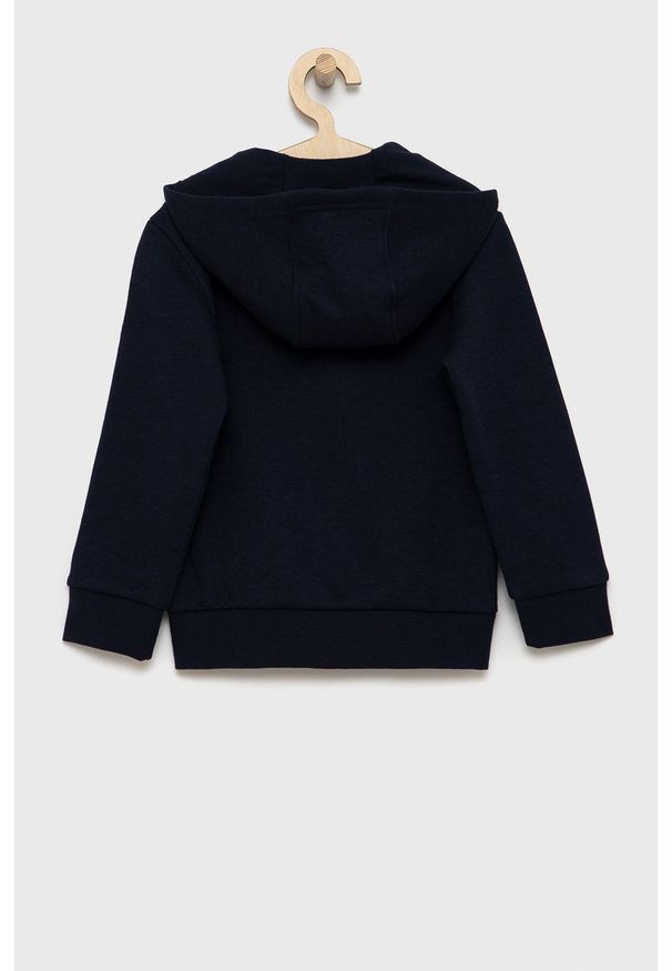 adidas Performance Bluza dziecięca kolor granatowy z kapturem z aplikacją. Okazja: na co dzień. Typ kołnierza: kaptur. Kolor: niebieski. Wzór: aplikacja. Styl: casual