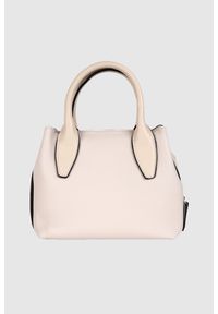 Valentino by Mario Valentino - VALENTINO Mała torebka arepa tote w kolorze ecru. Wzór: paski. Rozmiar: małe #4