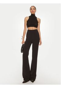 Elisabetta Franchi Golf TK-28B-46E2 Czarny Slim Fit. Typ kołnierza: golf. Kolor: czarny. Materiał: wiskoza #4