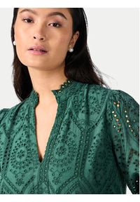 YAS Sukienka codzienna Holi 26027162 Zielony Regular Fit. Okazja: na co dzień. Kolor: zielony. Materiał: bawełna. Typ sukienki: proste. Styl: casual #2