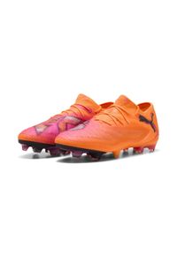 Puma - Buty piłkarskie unisex FUTURE 8 ULTIMATE FG Low PUMA. Kolor: czarny, żółty, pomarańczowy, różowy, wielokolorowy. Sport: piłka nożna