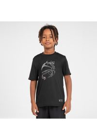 TARMAK - Koszulka do koszykówki dla dzieci Tarmak TS500 Fast. Kolor: czarny. Materiał: materiał, poliester. Sport: koszykówka #1