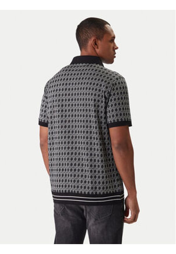 Karl Lagerfeld - KARL LAGERFELD Polo 745006 561202 Czarny Regular Fit. Typ kołnierza: polo. Kolor: czarny. Materiał: bawełna