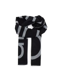 Calvin Klein Szal Fringes 2-Tones Wool Blend Scarf K60K612028 Czarny. Kolor: czarny. Materiał: materiał