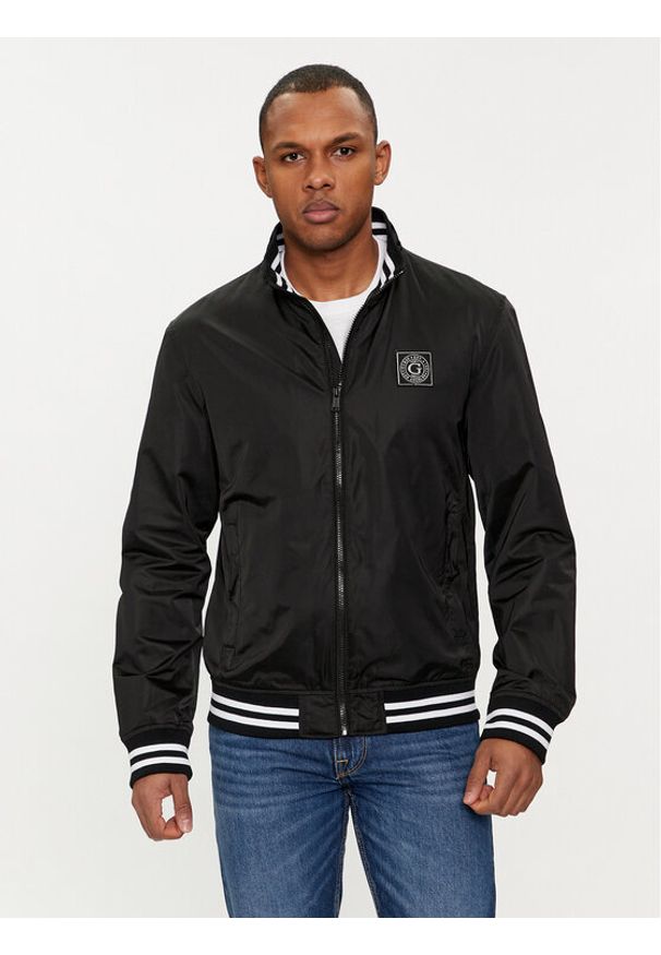 Guess Kurtka przejściowa M4GL01 WG332 Czarny Regular Fit. Kolor: czarny. Materiał: syntetyk