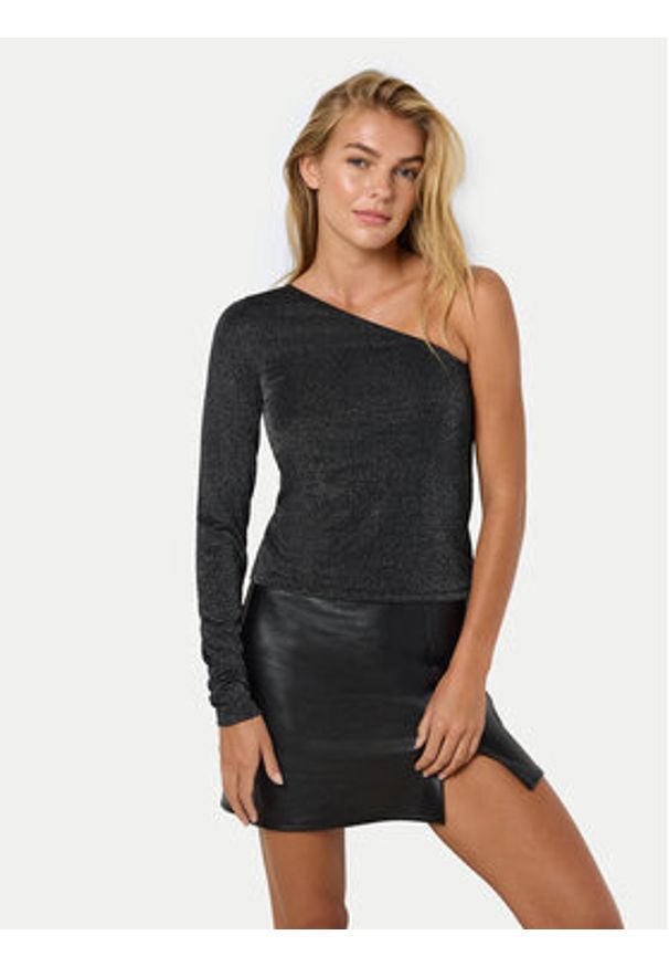 Noisy may - Noisy May Bluzka Maleen 27031919 Szary Slim Fit. Kolor: szary. Materiał: syntetyk