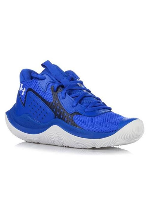 Buty do chodzenia dla dzieci Under Armour Gs Jet 23. Zapięcie: sznurówki. Kolor: niebieski. Materiał: syntetyk, tkanina, materiał. Szerokość cholewki: normalna. Sport: turystyka piesza