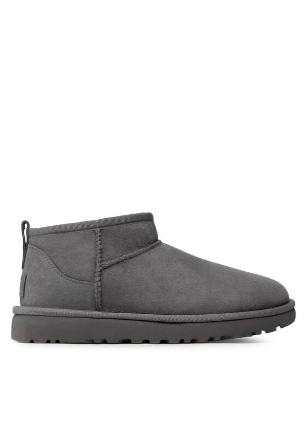 Ugg Śniegowce W Classic Ultra Mini 1116109 Szary. Kolor: szary. Materiał: skóra, zamsz