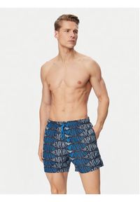 Emporio Armani Szorty kąpielowe EM000583 AF20442 FB335 Niebieski Regular Fit. Kolor: niebieski. Materiał: syntetyk #2