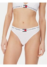 TOMMY HILFIGER - Tommy Hilfiger Stringi UW0UW06039 Biały. Kolor: biały. Materiał: bawełna #1