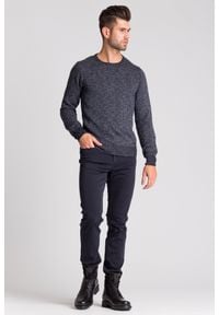 Armani Jeans - Czarne skórzane trapery ARMANI JEANS. Kolor: czarny. Materiał: skóra. Sezon: zima #6