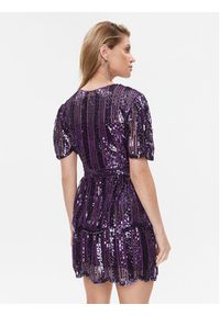 TwinSet - TWINSET Sukienka koktajlowa 232TT2050 Fioletowy Slim Fit. Kolor: fioletowy. Materiał: syntetyk. Styl: wizytowy #2