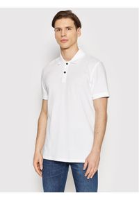 BOSS - Boss Polo Prime 50468576 Biały Regular Fit. Typ kołnierza: polo. Kolor: biały. Materiał: bawełna