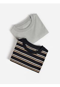 Reserved - Bawełniany longsleeve 2 pack - czarny. Kolor: czarny. Materiał: bawełna. Długość rękawa: długi rękaw #1