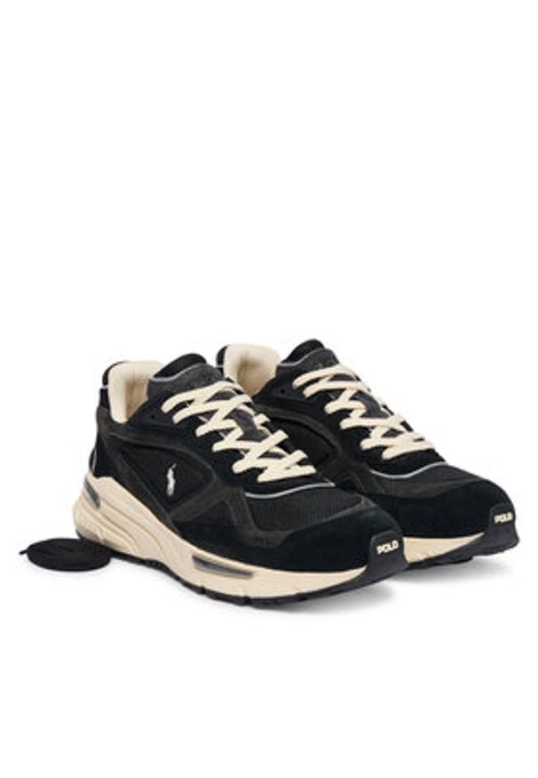 Polo Ralph Lauren Sneakersy Trackster 275 809974014001 Czarny. Kolor: czarny. Materiał: zamsz, skóra