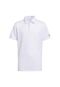 Adidas - Koszulka polo Performance Short Sleeve Kids. Typ kołnierza: polo. Kolor: biały. Materiał: materiał. Sport: golf