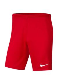 Spodenki dla dzieci Nike Dry Park III NB K czerwone BV6865 657. Kolor: czerwony. Styl: sportowy