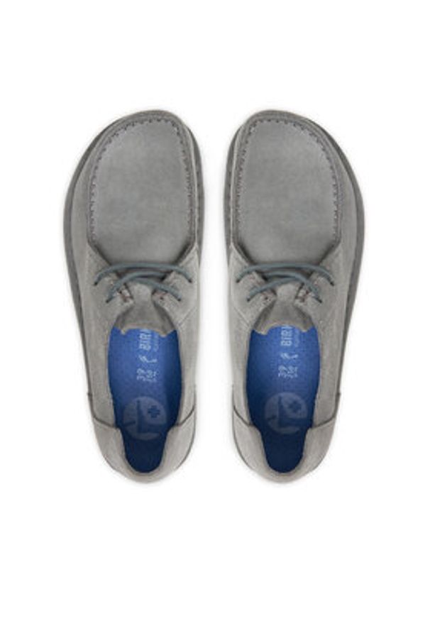 Birkenstock Półbuty Utti Lace 1030132 Szary. Kolor: szary. Materiał: zamsz, skóra