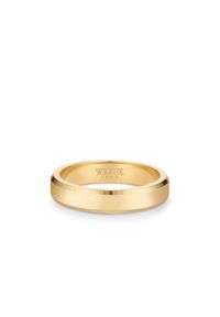 W.KRUK - Obrączka ślubna złota Magica męska. Materiał: złote. Kolor: złoty. Wzór: aplikacja #1