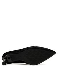 Karl Lagerfeld - KARL LAGERFELD Czółenka Sienna Signature Pump KL32712 Czarny. Kolor: czarny. Materiał: zamsz, skóra #4