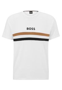 BOSS - Boss T-Shirt 50491487 Biały Regular Fit. Kolor: biały. Materiał: lyocell