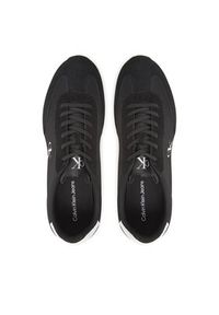Calvin Klein Jeans Sneakersy Retro Runner Lace Up Ny-Su YM0YM01325 Czarny. Kolor: czarny. Materiał: skóra
