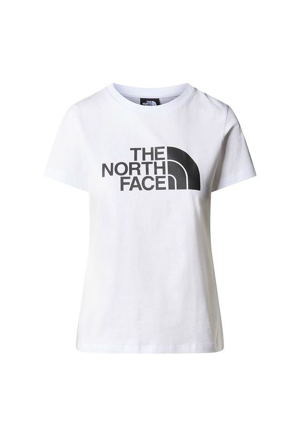 Koszulka The North Face Easy 0A87N6FN41 - biała. Kolor: biały. Materiał: bawełna. Długość rękawa: krótki rękaw. Długość: krótkie
