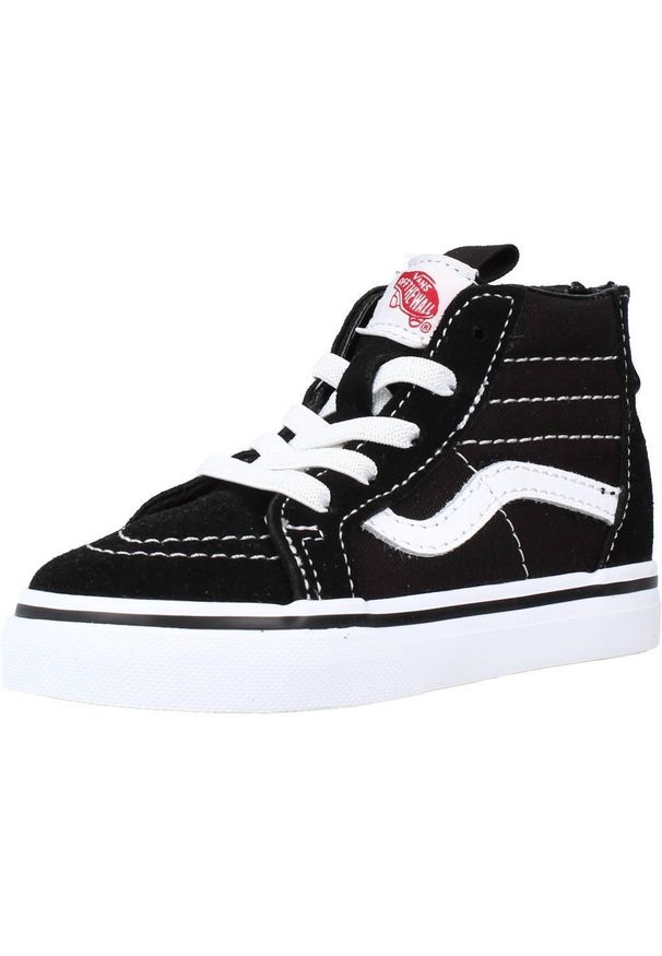 Vans - Buty VANS SK8-HI ZIP Czarny. Okazja: na co dzień. Kolor: czarny, wielokolorowy, biały. Materiał: skóra, zamsz. Model: Vans SK8